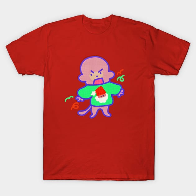 Ugly Sweater Monkey! T-Shirt by Kenners